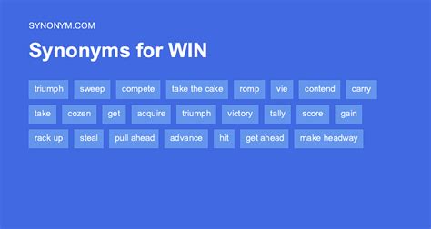 Win synonyms .